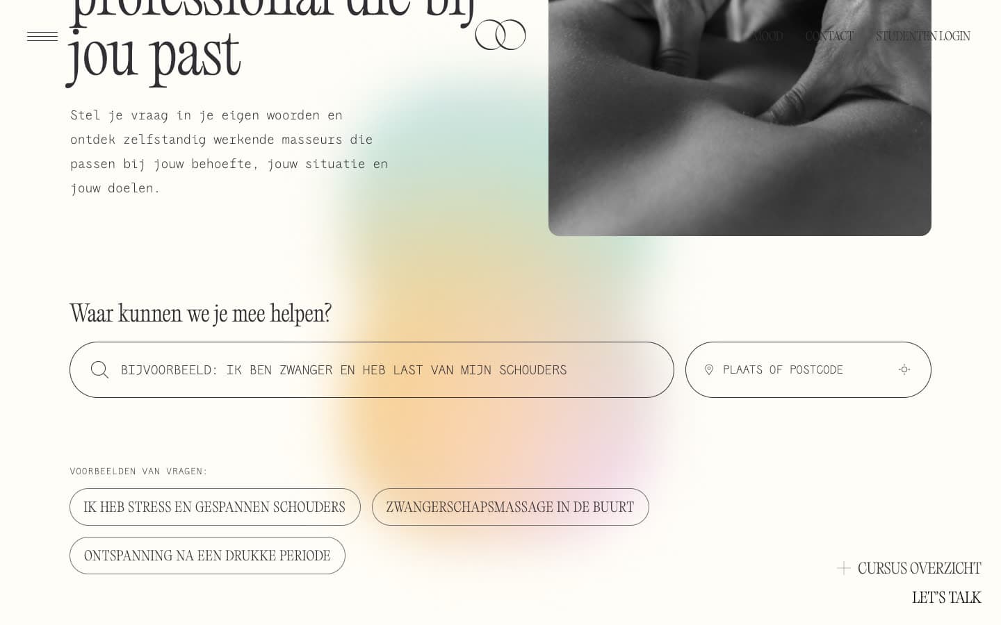 MoodMassage — Vind-een-professional zoeker